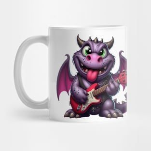 Dragon Playing Rock Mug